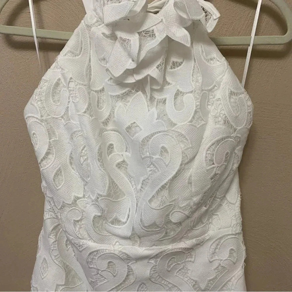 Milly Bridget Guipure Lace Dress Size 6 White Ecru NWT New - Picture 6 of 14